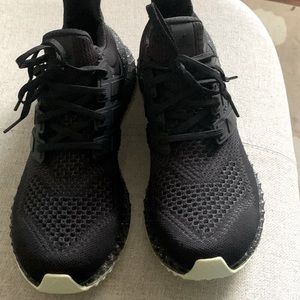 NEW Men's Adidas ULTRA 4D RUNNING 2023 Knit Primeknit Shoes Boost HP9732 Black